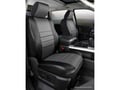 Picture of Fia LeatherLite Custom Seat Cover - Gray/Black - Bucket Seats - Adjustable Headrests - Side Airbags - Fold Flat Backrest On Passenger Side