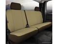 Picture of Fia Seat Protector Custom Seat Cover - Poly-Cotton - Taupe - Split Cushion 60/40 - Solid Backrest - Adjustable Headrests - Center Seat Belt