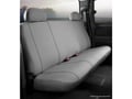 Picture of Fia Seat Protector Custom Seat Cover - Poly-Cotton - Gray - Bench Seat - Adjustable Headrests - Cushion Cut Out - Crew Cab