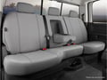 Picture of Fia Seat Protector Custom Seat Cover - Poly-Cotton - Gray - Rear - Split Seat 40/60 - Adjustable Headrests - Armrest w/Cup Holder - Fold Flat Backrest - Extended Crew Cab