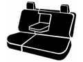 Picture of Fia Seat Protector Custom Seat Cover - Poly-Cotton - Gray - Rear - Split Seat 60/40 - Adjustable Headrests - Armrest w/Cup Holder