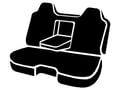Picture of Fia Seat Protector Custom Seat Cover - Poly-Cotton - Black - Front - Bench Seat - Armrest w/Cup Holder - Cushion Cut Out