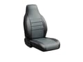 Picture of Fia LeatherLite Universal Fit Seat Cover - Leatherette - Front - Gray/Black - Car Bucket Seats
