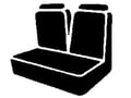 Picture of Fia Wrangler Universal Fit Seat Cover - Saddle Blanket - Black - Truck 50/50 Split Backrest - Solid Cushion