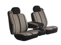 Picture of Fia Wrangler Universal Fit Seat Cover - Saddle Blanket - Black - Front - Truck 50/50 Split Backrest - Solid Cushion