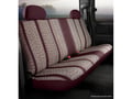 Picture of Fia Wrangler Universal Fit Seat Cover - Saddle Blanket - Wine - Front - Truck 50/50 Split Backrest - Solid Cushion