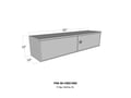 Picture of Westin Underbody Double Swing Door Tool Box - Polished Aluminum