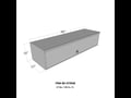 Picture of Westin Brute HD Class Top Sider Tool Box - Polished Aluminum 