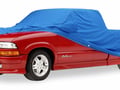 Picture of Custom Fit Car Cover - Sunbrella Pacific Blue - w/Visor - w/Trunk - w/o Sidemounts - w/o Slant Window - No Mirror Pockets - Coupe - Without Spare Tire - With Outside Spare Tire