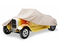Picture of Custom Fit Car Cover - Dustop Taupe - w/Visor - w/o Sidemounts - w/o Trunk - w/o Slant Window - No Mirror Pockets - Coupe - Without Spare Tire - With Outside Spare Tire