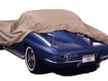Picture of Custom Fit Car Cover - Tan - Flannel - 2 Mirror Pocket - w/Antenna Pocket - w/Ornament Pocket - Sedan