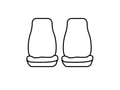 Picture of SeatSaver Custom Seat Cover - Polycotton - Misty Gray - w/Bucket Seats