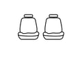 Picture of SeatSaver Custom Seat Cover - Polycotton - Beige/Tan - w/Low Back Bucket Seat - w/Adjustable Headrest