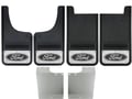 1999-2016 Ford F250/F350 Black Oval Gatorback Mud Flap Set
