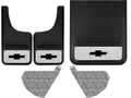 Chevy Silverado 3500HD Black Bowtie Gatorback Dually Mud Flap Set
