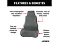 Picture of Aries Seat Defender Aries Seat Cover - Grey - Front