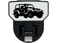 Picture of CARR HD Universal Hitch Step - Fits All 2 Inch Receivers - XP3 Black Powder Coat - Jeep - Single