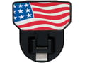 Picture of CARR HD Universal Hitch Step - Fits All 2 Inch Receivers - XP3 Black Powder Coat - American Flag - Single