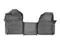 Picture of WeatherTech FloorLiners - Black - Front - Over-The-Hump - Fits Vehicles With Vinyl Floors