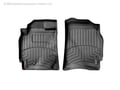 Picture of WeatherTech FloorLiners - Black - Front - 2 Piece