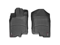 Picture of WeatherTech FloorLiners - Black - Front - 2 Piece