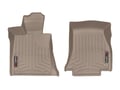 Picture of WeatherTech FloorLiners - Tan - Front - 2 Piece 