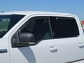 Picture of EGR SlimLine In-Channel WindowVisors - Matte Black Finish - Crew Cab