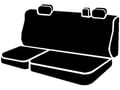 Picture of Fia LeatherLite Custom Seat Cover - Gray/Black - Rear - Split Cushion 60/40 - Solid Backrest - Adjustable Headrests - Center Seat Belt