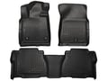 Picture of Husky Weatherbeater Front & 2nd Row Floor Liners - Footwell Coverage  - Black