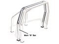 Picture of Go Rhino Rhino Bed Bars - Rear Main B Bar - ChromeRequires Light Bar Kicker PN[9560B] or PN[9560C] or PN[9560PS] - 8 ft. Bed