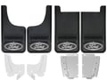 Ford F150 Black Wrap Oval Gatorback Mud Flap Set