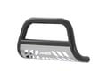 Picture of Aries Bull Bar - 3 in. - w/Stainless Skid Plate - Semi-gloss Black