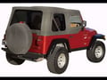 Picture of Rampage Complete Soft Top Kit - Gray - w/Soft Upper Doors - w/Tinted Windows