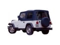 Picture of Rampage Complete Soft Top Kit - Black Denim - w/Soft Upper Doors - w/Tinted Windows