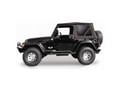 Picture of Rampage Complete Soft Top Kit - Black Diamond - For Use With Full Steel Doors - w/Tinted Windows