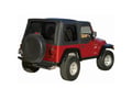 Picture of Rampage Factory Replacement Soft Top - Replacement Plus - w/Door Skins - Diamond Black Tinted Windows