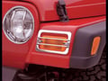 Picture of Rampage Euro Head Light Guard Kit - Stainless - Includes Head Light - Turn Signal - And Side Marker Guard - 6 Piece Set