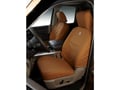 Picture of Carhartt Brown - Front Row Seats - w/ 40/20/40-split bench seat; w/ adjustable headrests; w/ fold-down console; w/ cupholders; w/ lid; w/ center seat bottom storage; w/ seat airbags