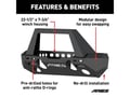 Picture of Aries TrailChaser Front Bumper - Option 2 - Incl. Center Section PN[2081001] - Corners PN[2081207] - Brush Guard PN[2081101]