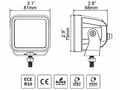 Picture of Go Rhino Xplor Blackout Series 3x3 Cube Lights - Flood Beam - Pair