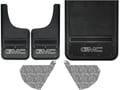 2015-2018 GMC Sierra 3500HD Logo With Black Wrap Gatorback Dually Mud Flap Set