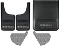 GMC Sierra 3500HD Denali Logo with Black Wrap Gatorback Dually Mud Flap Set