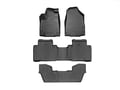 Picture of WeatherTech FloorLiners - Black - Front, 2nd & 3rd Row