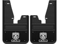 Picture of Truck Hardware Gatorback Black Wrap RAM Head Mud Flaps - Front - With OEM Flares
