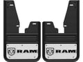 Ramhead Horizontal Logo Gatorback No Drill Front Mud Flap - with OEM Flares