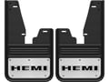 Hemi Logo Gatorback No Drill Mud Flap Set - with OEM Flares