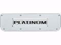 Single Platinum Logo Plate