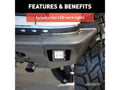 Picture of Aries TrailChaser Jeep Wrangler Steel Rear Bumper Corners With LEDs