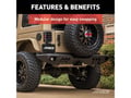Picture of Aries TrailChaser Jeep Wrangler JK Aluminum Rear Bumper With LED Lights