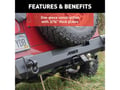 Picture of Aries TrailCrusher Jeep Wrangler TJ Steel Rear Bumper, 9.5K